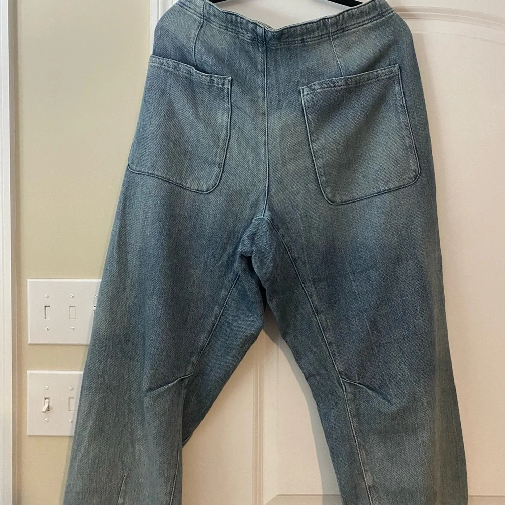 Free People Women's Barrel Jeans - washed Blue - Picture 4 of 4